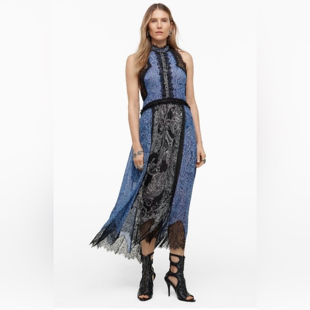 Zara Studio Limited Edition Lace Paisley Halter Dress